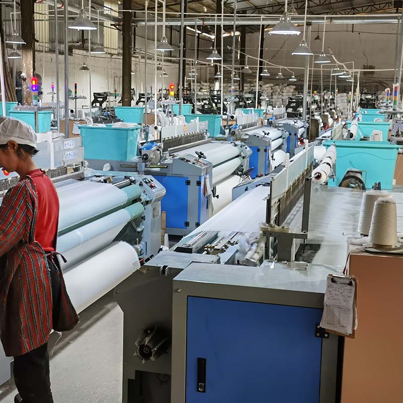 马尾洗洁巾工厂展示